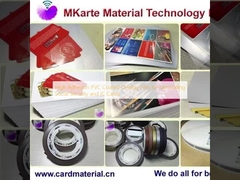 사회보장 및 IC 카드를 라미네이트하기 위한 고감성 PVC 코팅 오버레이 필름
