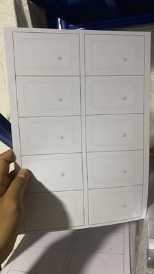 PVC RFID 카드 인레이 / ID TK4168 / IC F08 칩과 함께 Prelam 시트 스마트 RFID 카드 생산