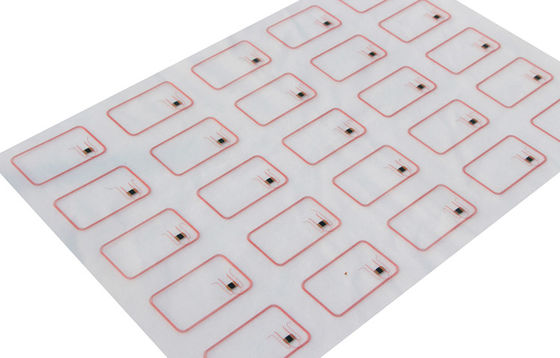 5x5 Pvc RFID 인레이 / prelam 엽기 RFID 카드 생산 F1108 TK4168 칩