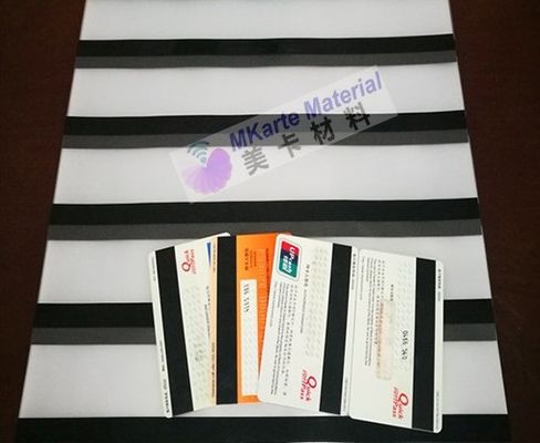 0.10mm Hico / 로코 마그네틱 스트립 덮개 재활용 된 마그네틱 스트립 카드