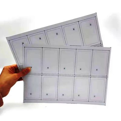 IC Fudad F08 칩 PVC RFID 스마트 카드 인레이 / RFID 카드 생산을위한 프리 램 시트