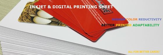 재활용 된 PVC 카드 인쇄 장 0.3mm 디지털 인쇄 장 PVC 카드 플라스틱 재료