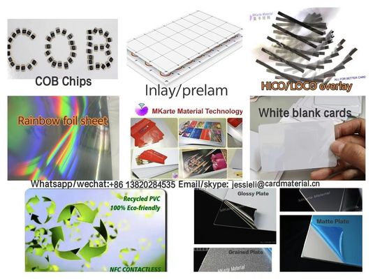 재활용 된 PVC 카드 인쇄 장 0.3mm 디지털 인쇄 장 PVC 카드 플라스틱 재료