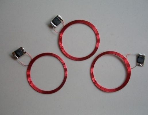 0.1mm 지름 빨간색 또는 은하색 RFID 인레이 자기 접착 카드 안테나 구리 와이어 MACW-1