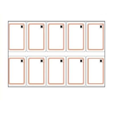 3*8 4*8 6*8 레이아웃 RFID 인레이 프리 램 PVC 인레이 시트 RFID 비접촉 카드 시트 플라스틱 카드 생산