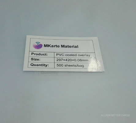 0.04-0.1mm 두께 A3 또는 사용자 지정 PVC 코팅 덮개 MCO-W 높은 팽창점 및 견고성