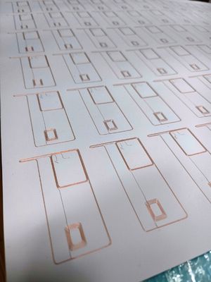 2X5 구리 와이어 스마트 칩 재료 RFID 카드 인레이 프리 램 PVC 카드 재료