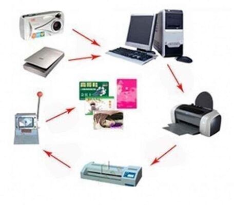 PVC 및 PET 비 라미네이션 시트 열 저항성 130°C - 160°C 레이저 및 잉크젯 인쇄용 플라스틱 카드 산업용