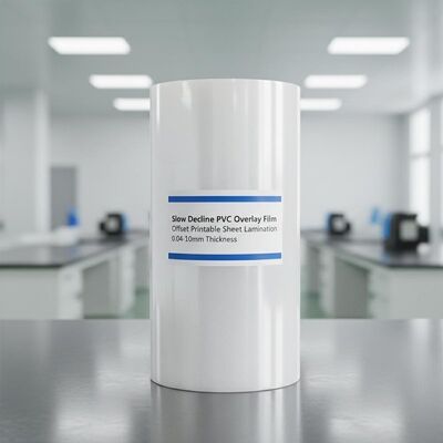카드 라미네이션용 0.04-0.10mm 두께의 느린 감소 오프셋 인쇄 가능한 PVC 오버레이 필름
