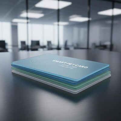 안전 접근 관리를 위해 오래 지속 가능한 맞춤형 접촉없는 스마트 PET 카드 재료