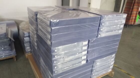 투명한 PVC 코팅 오버레이 필름 0.04-1.0mm 두께와 강한 접착 수준 플라스틱 카드 라미네이션