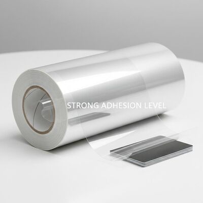 투명한 PVC 코팅 오버레이 필름 0.04-1.0mm 두께와 강한 접착 수준 플라스틱 카드 라미네이션