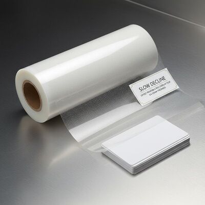 카드 라미네이션용 0.04-0.10mm 두께의 느린 감소 오프셋 인쇄 가능한 PVC 오버레이 필름