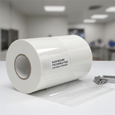 카드 라미네이션용 0.04-0.10mm 두께의 느린 감소 오프셋 인쇄 가능한 PVC 오버레이 필름