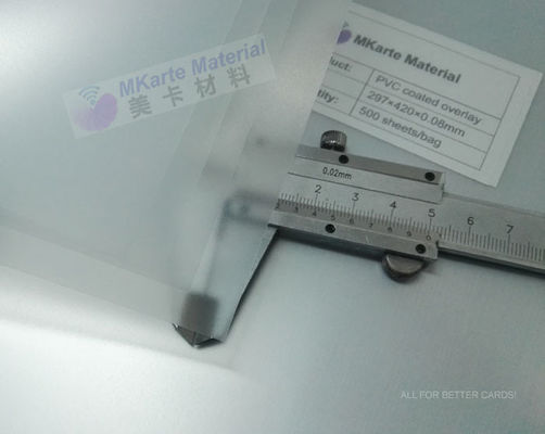 시트 또는 명부 (0.06-1.0mm 두께)  MCO-W에서 강한 접착성 레벨 PVC 코팅되 오버레이