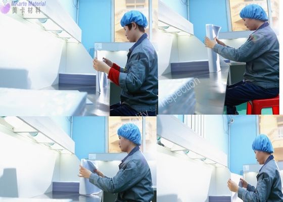 오프셋 인쇄 가능한 시트 라미네이션에 사용되는 느린 감소 PVC 카드 무코팅 오버레이 필름