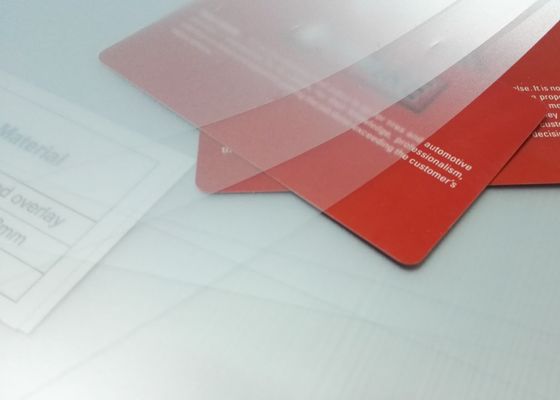 카드 라미네이션용 0.04-0.10mm 두께의 느린 감소 오프셋 인쇄 가능한 PVC 오버레이 필름