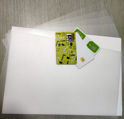 PETG 스마트 카드 몸 생산을 위한 백색 플라스틱 PETG 카드 핵심 장