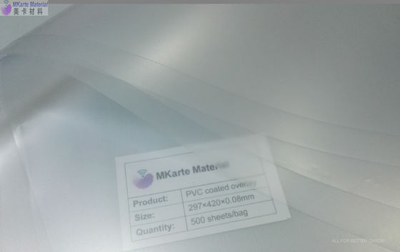 벌충 프린팅 6.0 N/Cm 반대 황색화 PVC 코아 시트