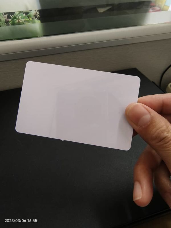 Pvc 열 인쇄 할 수있는 흰색 빈 카드 Cr80 54 * 85.6mm 카드 생산을위한