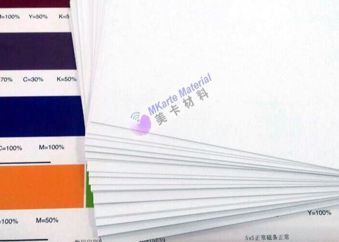 두배 - 측면 디지털 출력하는 PVC 시트 커먼 화이트 / 만찬 화이트 색 스마트 카드 재료