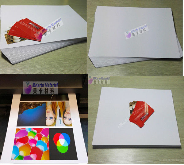 스마트 카드 생산 PVC 핵심 장 접착제 코팅 없이 양측