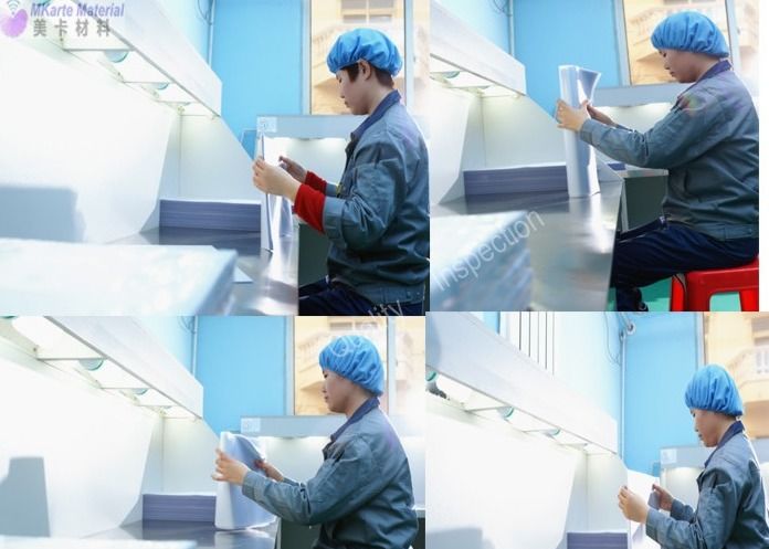 0.04-0.10mm 두께의 오프셋 인쇄 가능한 잎 라미네이션을위한 느린 감소 PVC 덮개 필름