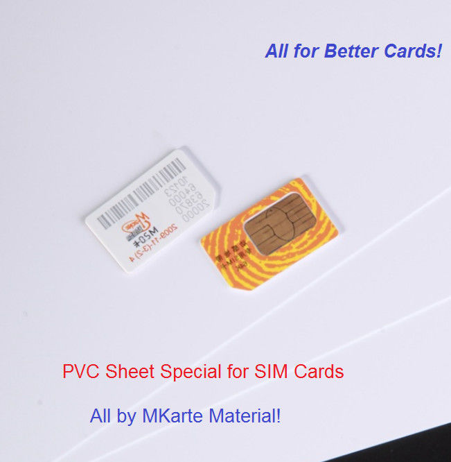 SIM 카드 몸 생산을 위한 특별한 장 물자 Pvc 플라스틱 장