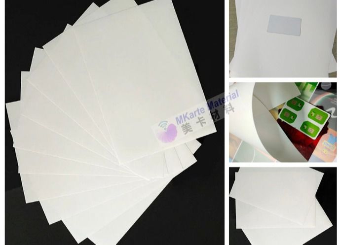 충격 방지 오프셋 인쇄 PC PC 플라스틱 카드를 위한 플라스틱 핵심 장