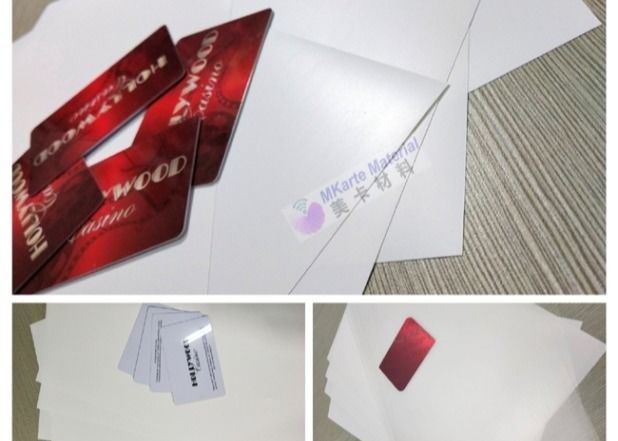 PETG 카드 몸 생산을 위한 얇은 단단한 백색 PETG 플라스틱 카드 핵심 장